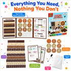 Magnetic Fraction Playbook, Pizza & Chocolate Tiles K-3